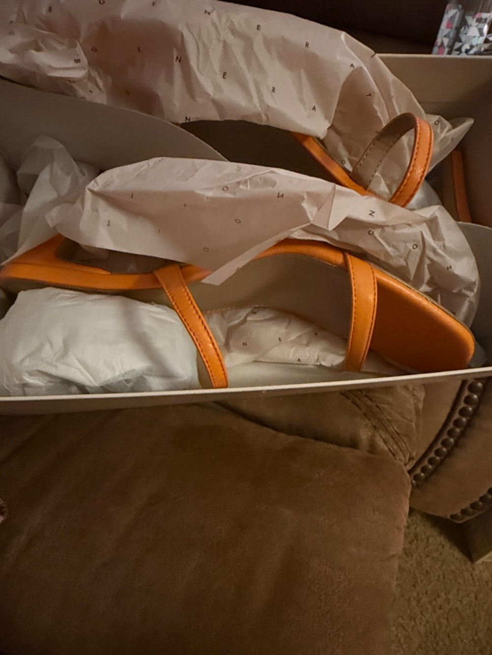 BCBGeneration Tangerine Salin Double-Strap Square-Toe Slide Sandals New Size 11 - Picture 8 of 10